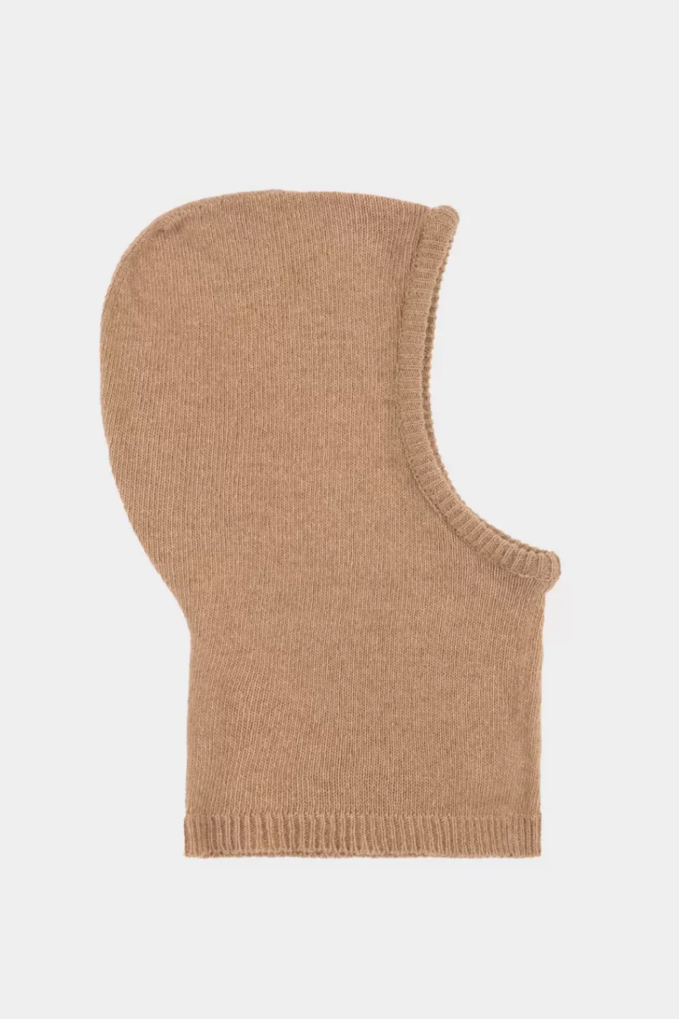 Balaclava Knit Hood - Beige