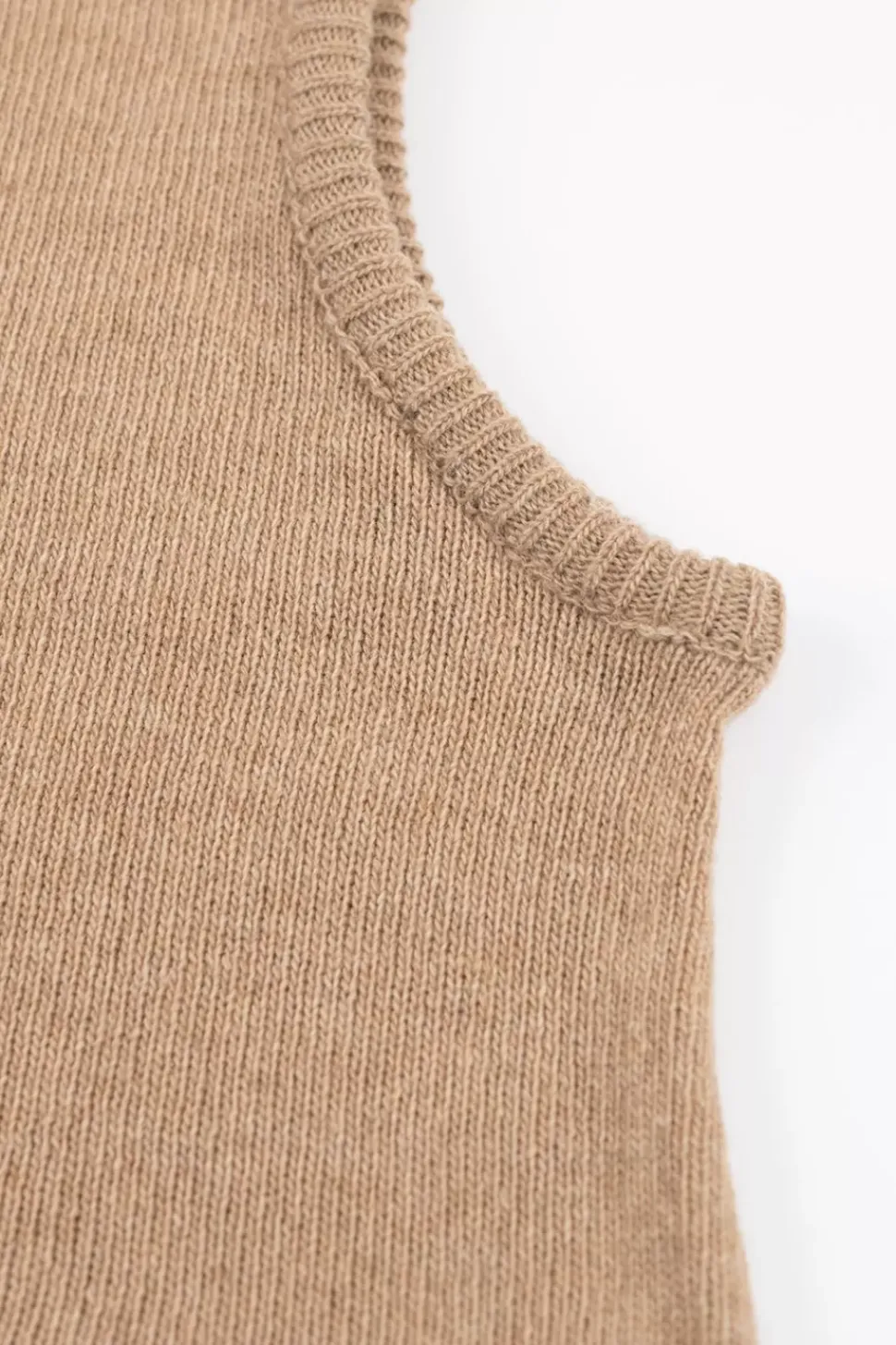 Balaclava Knit Hood - Beige