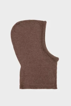 Balaclava Knit Hood - Braun