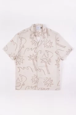 Beachside Bowling Hemd Off-White