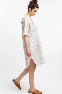 Beachside Kaftan Kleid Off-White