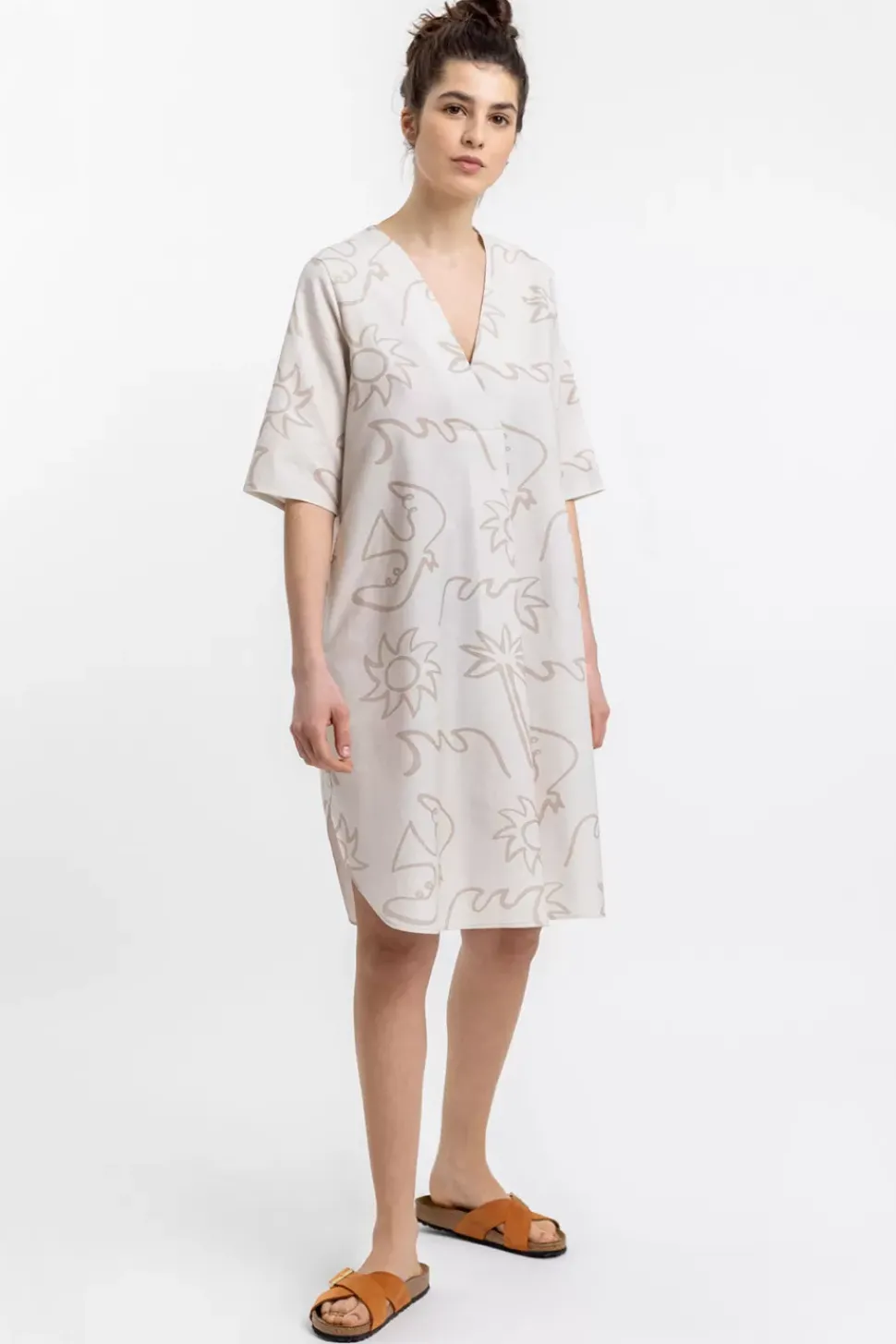 Beachside Kaftan Kleid Off-White