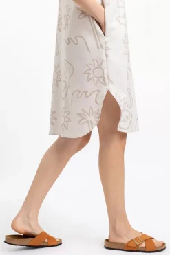 Beachside Kaftan Kleid Off-White