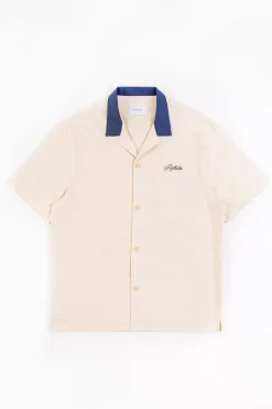 Bowling Hemd Mit Kontrastkragen Off-White