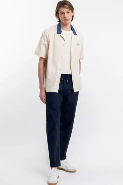 Bowling Hemd Mit Kontrastkragen Off-White