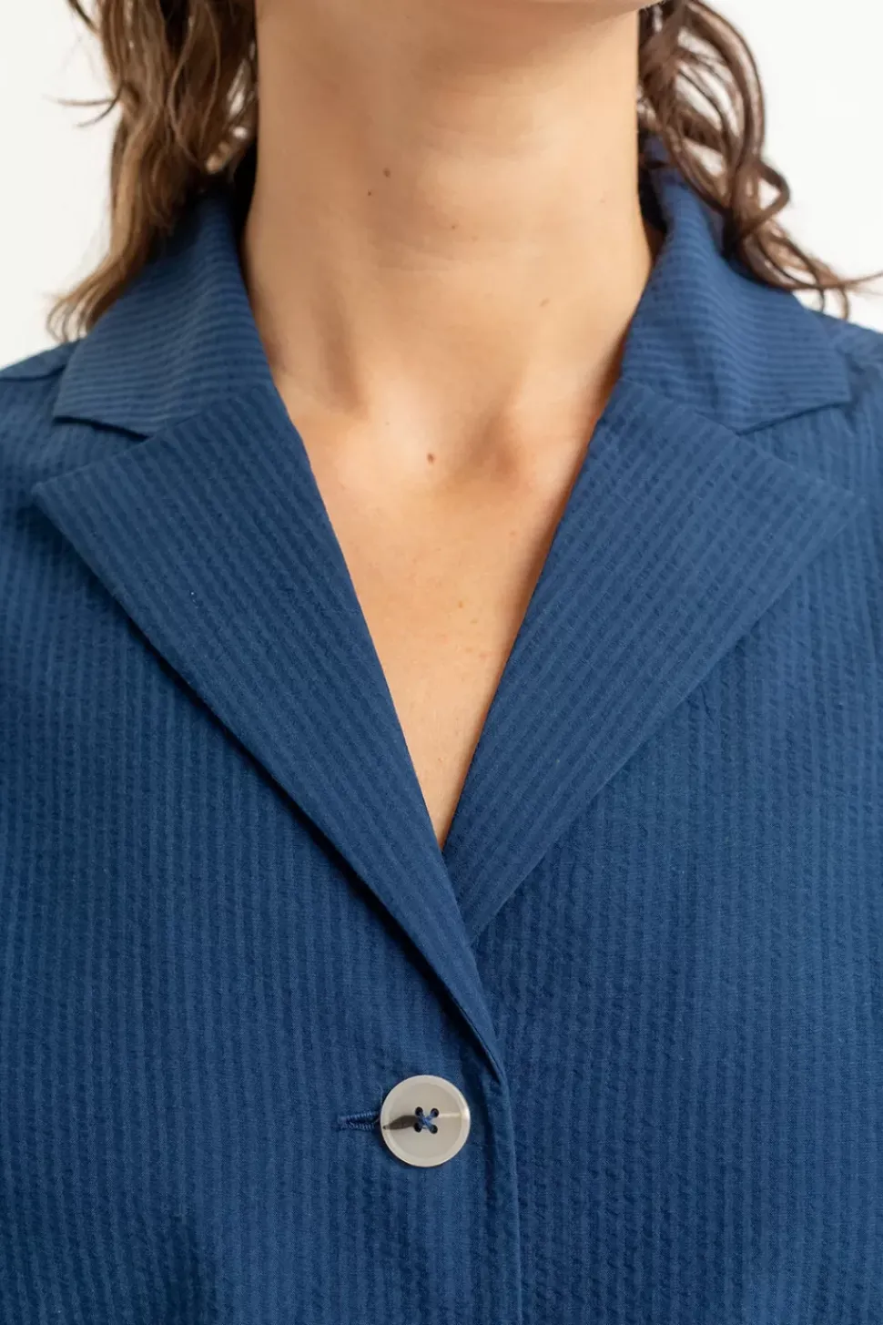 Bowling Kleid Aus Bio-Baumwolle Navy
