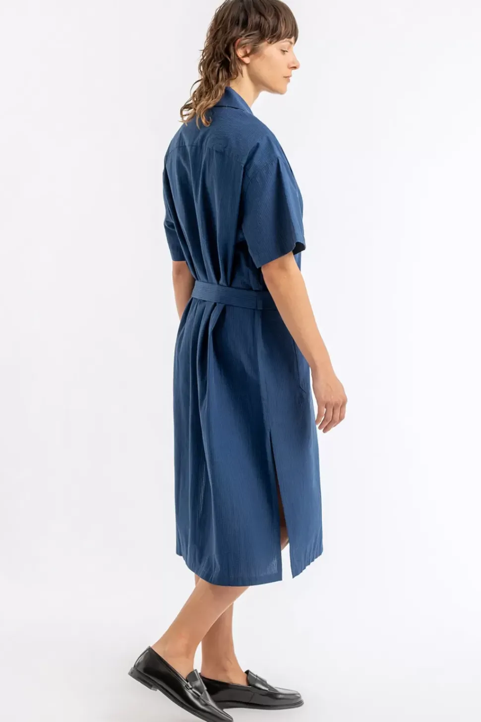 Bowling Kleid Aus Bio-Baumwolle Navy