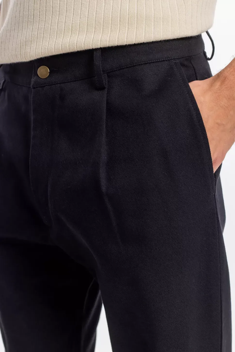 Chino Hose Bio Baumwolle - Schwarz