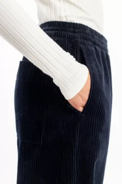 Cord Hose Bio Baumwolle - Dunkelblau