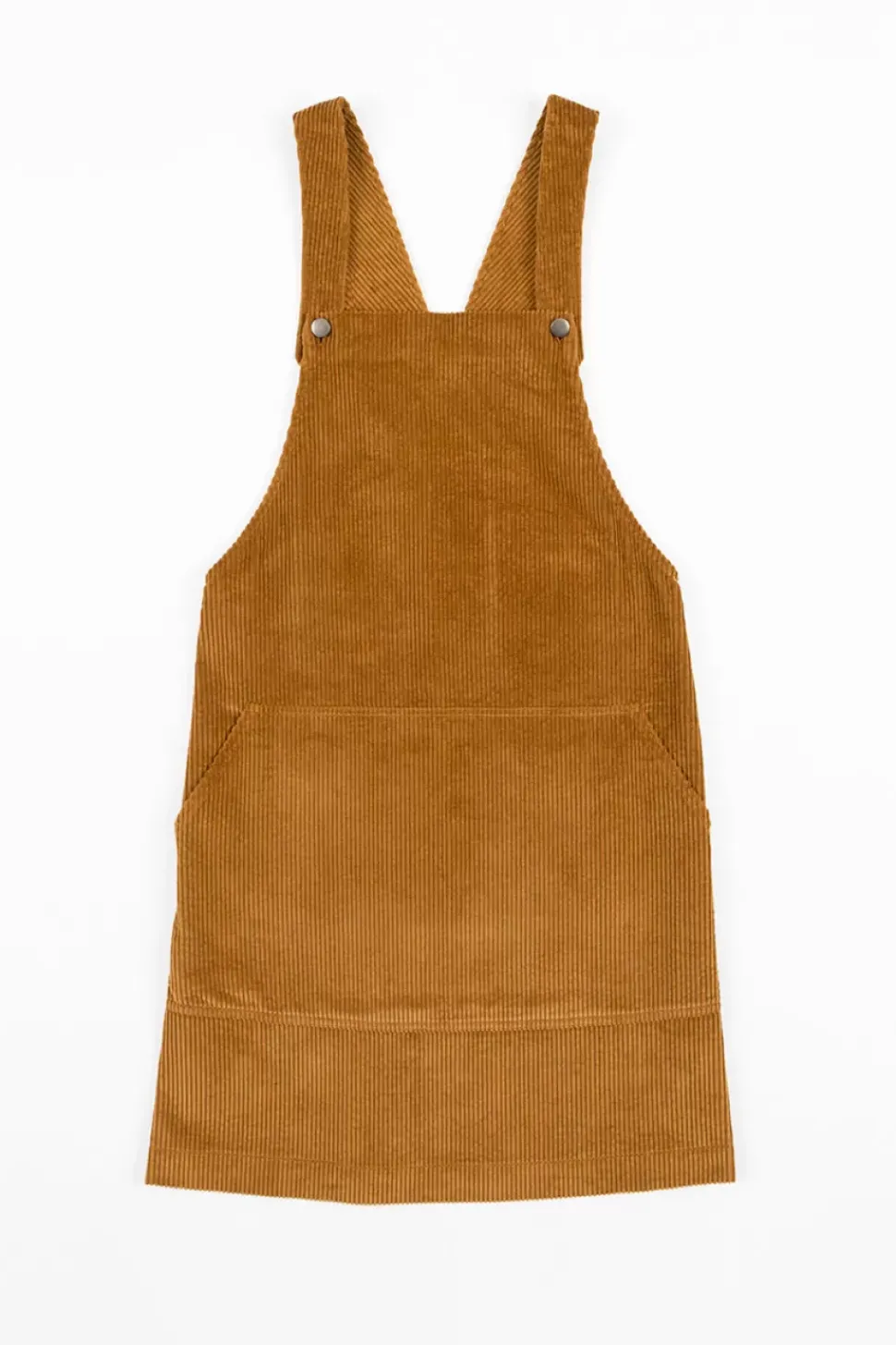 Cord Latzkleid Bio Baumwolle - Toffee