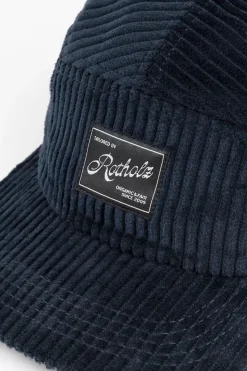 Cord 5-Panel Cap Bio Baumwolle - Dunkelblau