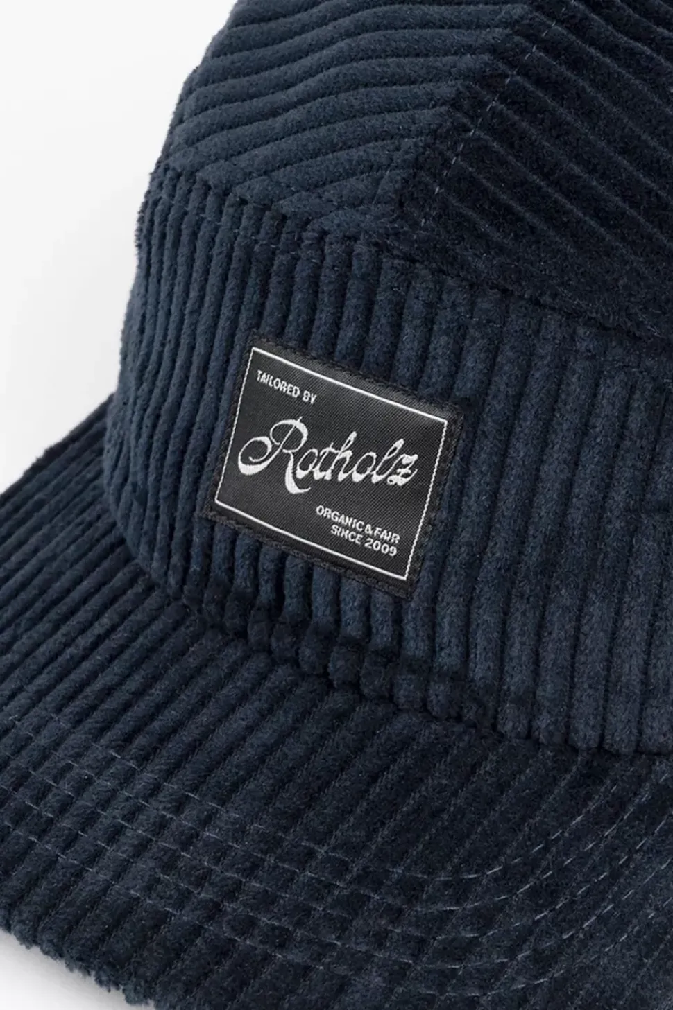 Cord 5-Panel Cap Bio Baumwolle - Dunkelblau