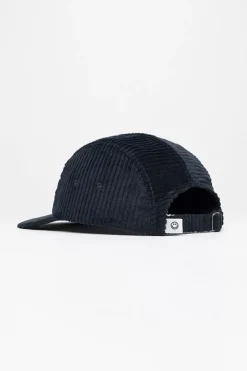Cord 5-Panel Cap Bio Baumwolle - Dunkelblau