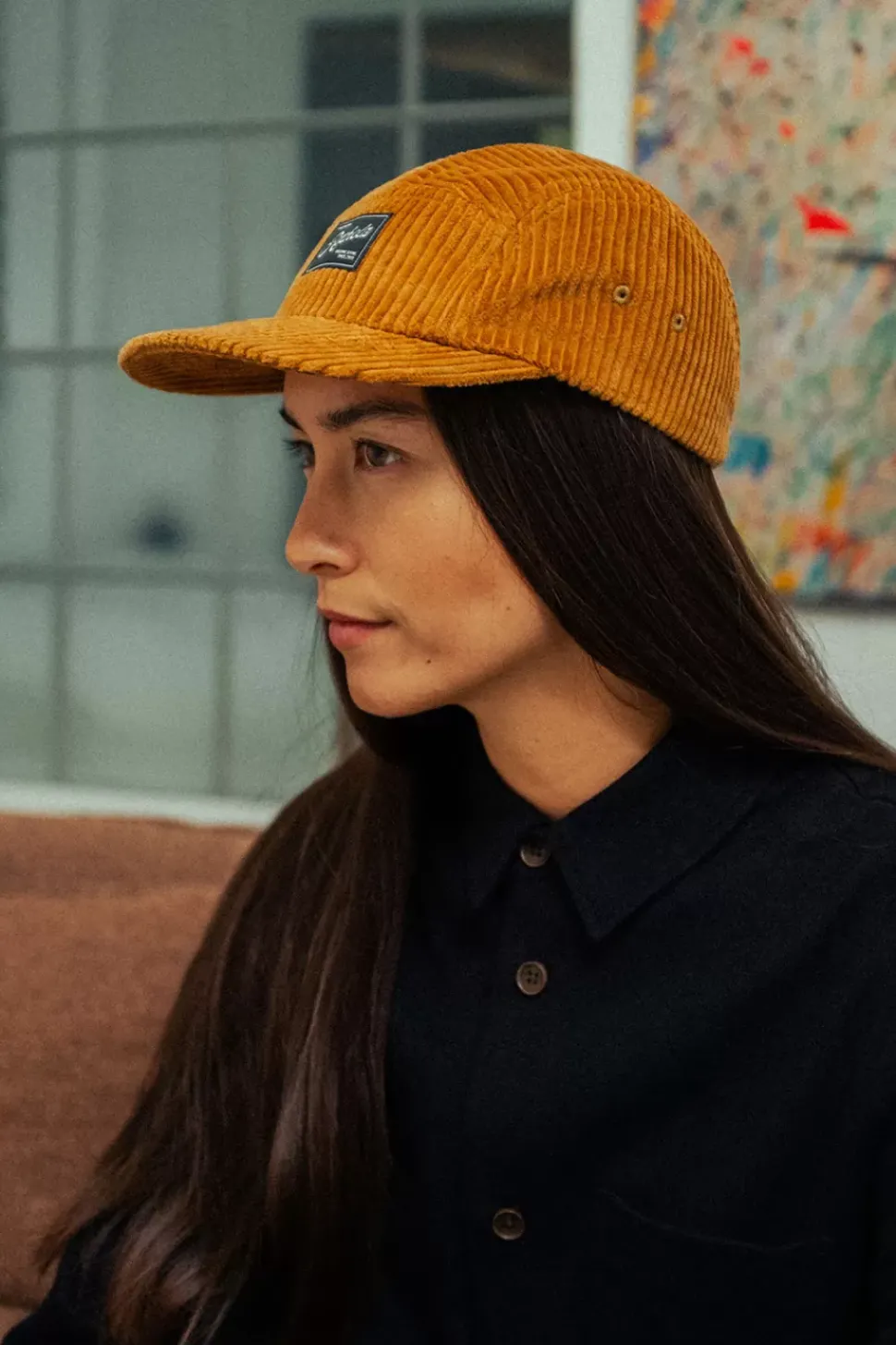Cord 5-Panel Cap Bio Baumwolle - Toffee