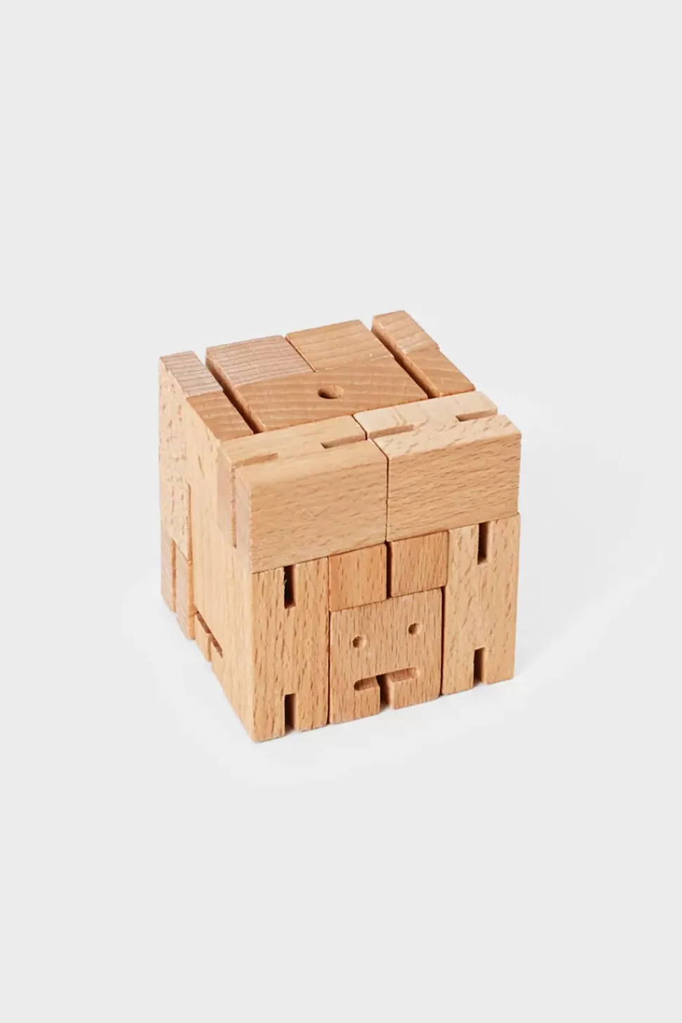 Cubebot Figur Aus Buche