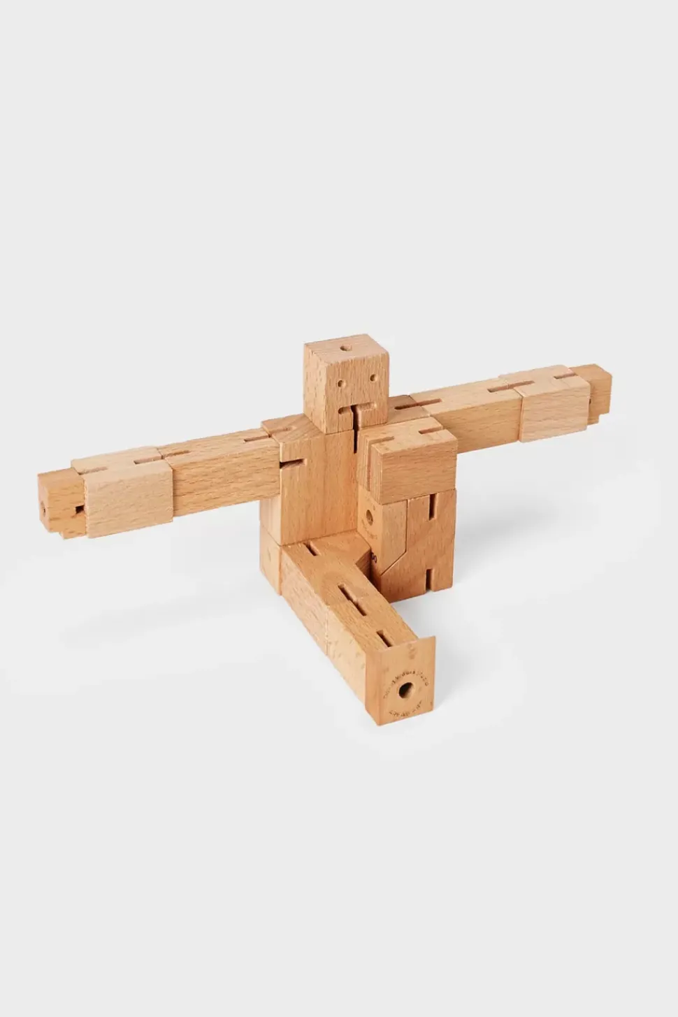 Cubebot Figur Aus Buche