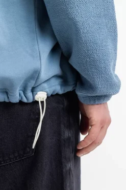 Divided Half Zip Bio Baumwolle - Hellblau