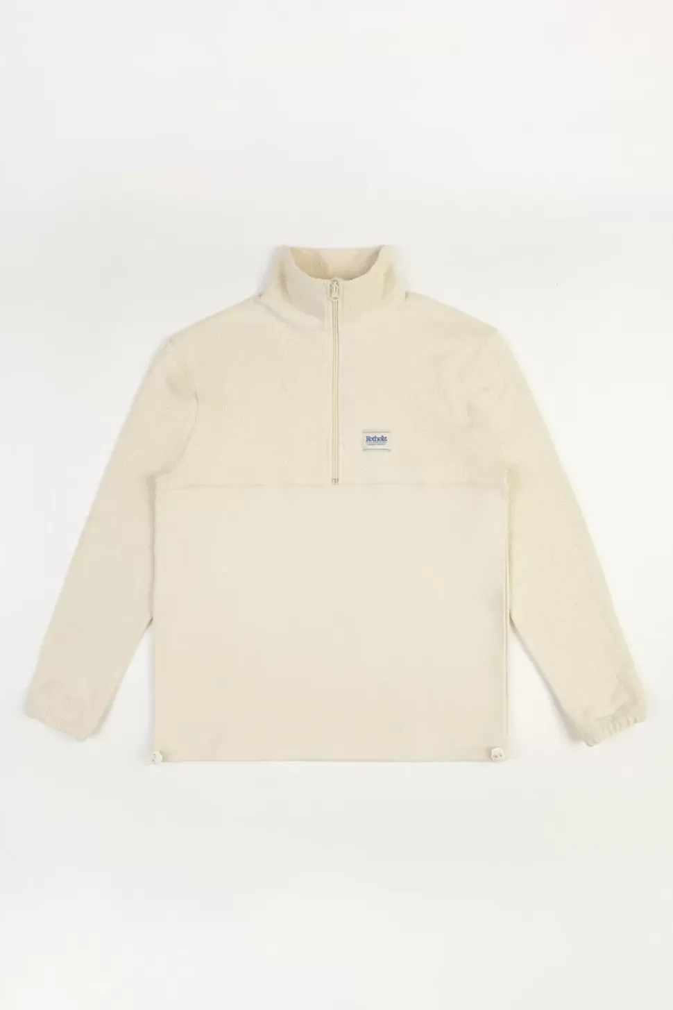 Divided Half Zip Bio Baumwolle - Weis