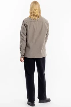 Flanell Hemd Bio Baumwolle - Braun Meliert