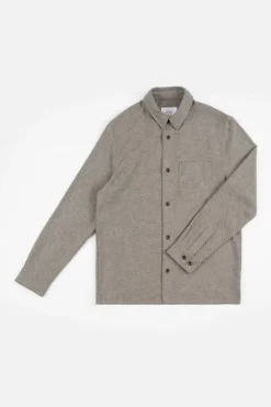 Flanell Hemd Bio Baumwolle - Braun Meliert