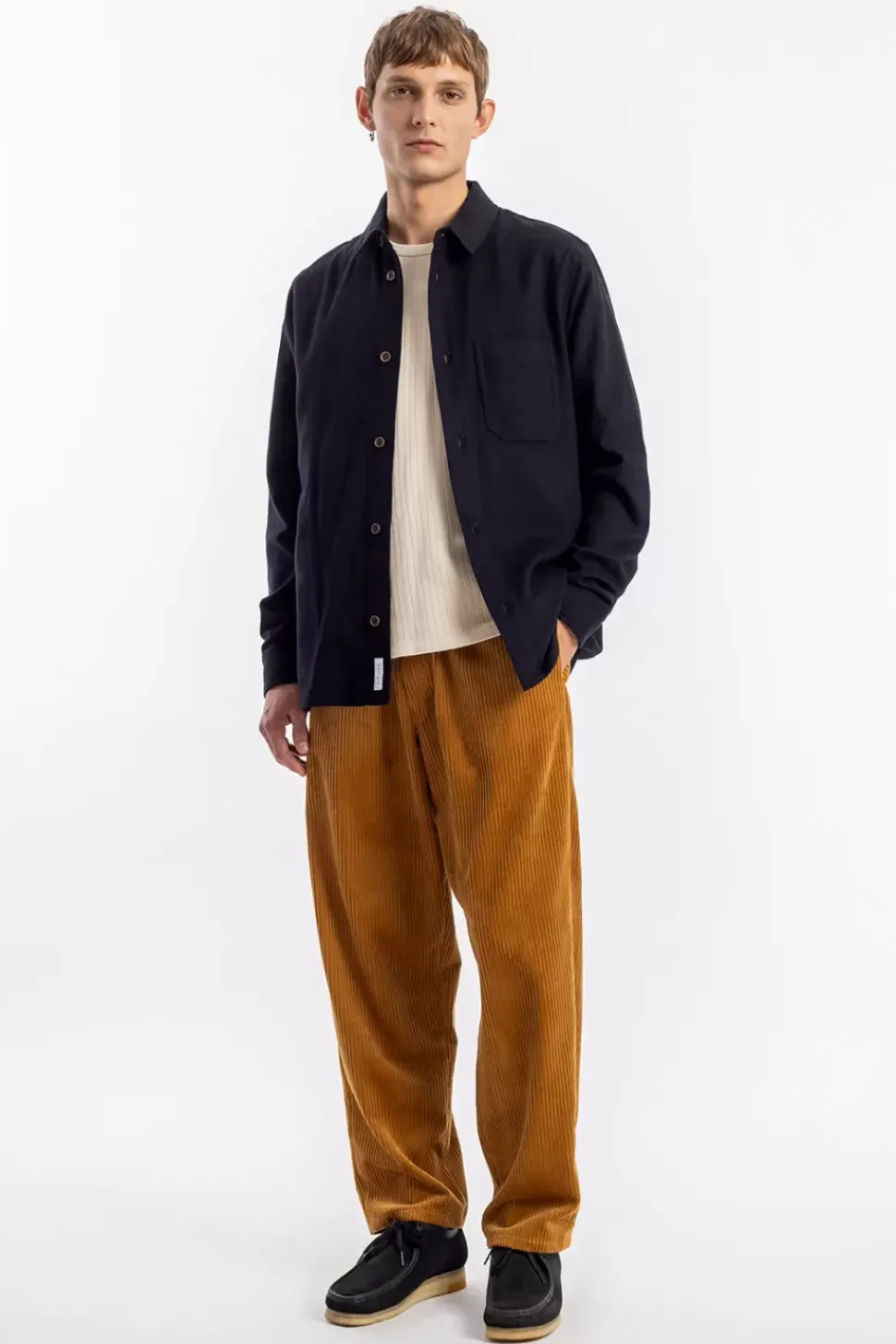 Flanell Hemd Bio Baumwolle - Schwarz