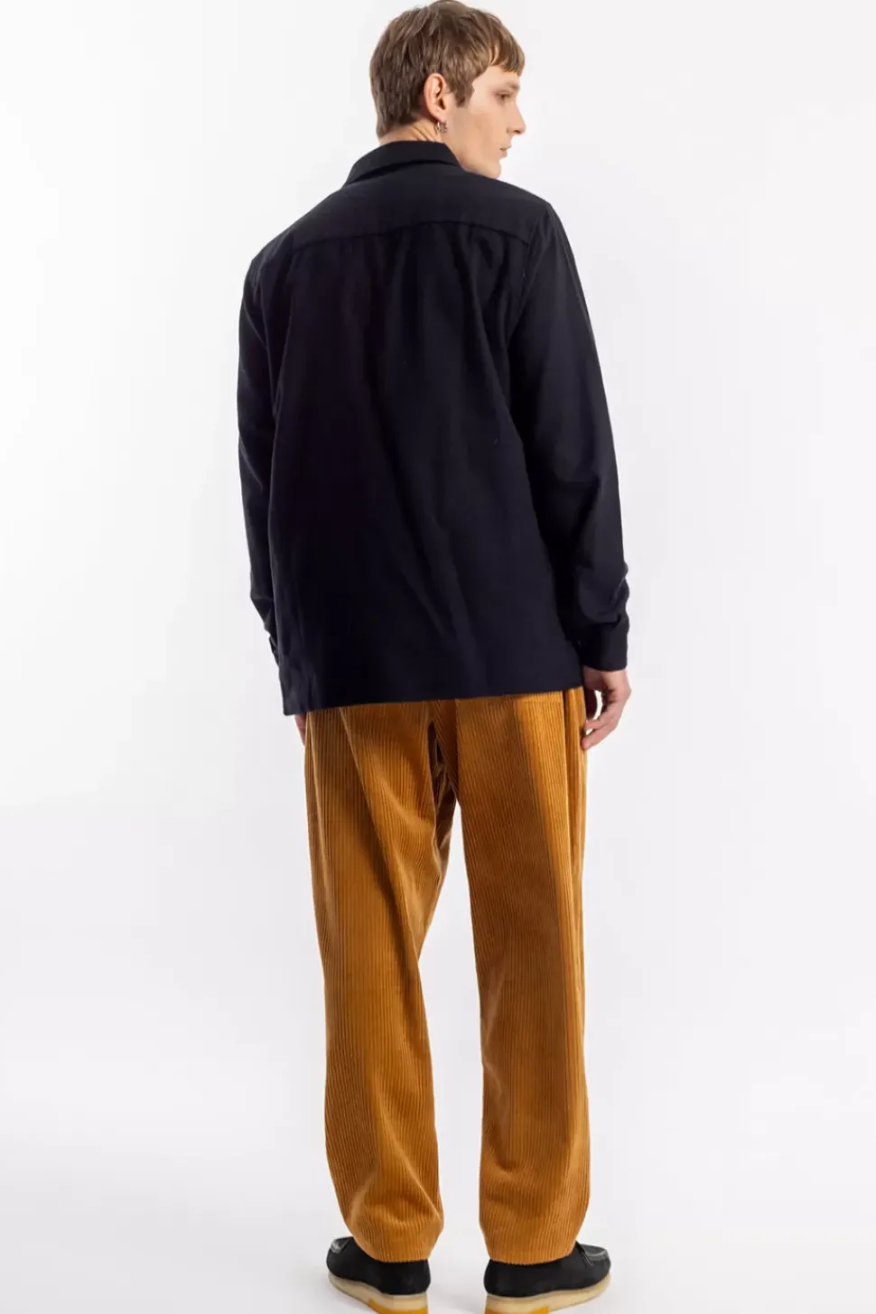 Flanell Hemd Bio Baumwolle - Schwarz