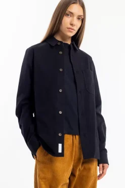 Flanell Hemd Bio Baumwolle - Schwarz