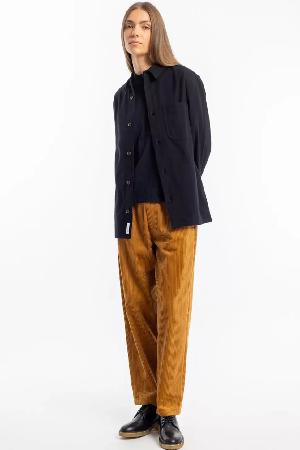 Flanell Hemd Bio Baumwolle - Schwarz