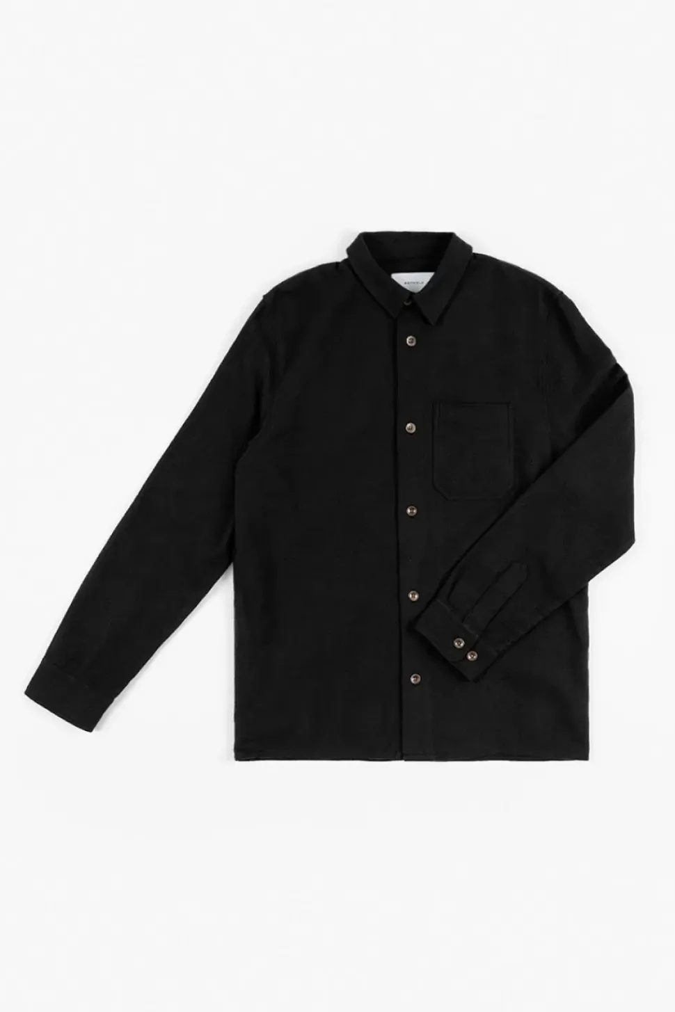 Flanell Hemd Bio Baumwolle - Schwarz