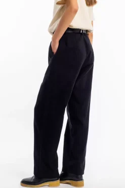 Flanell Hose Bio Baumwolle - Schwarz