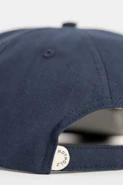 Floppy Cap Leinen Mix - Dunkelblau