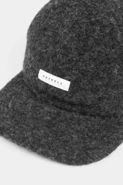Floppy Cap Wollmischung - Anthrazit