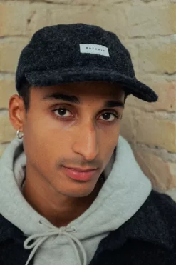 Floppy Cap Wollmischung - Anthrazit