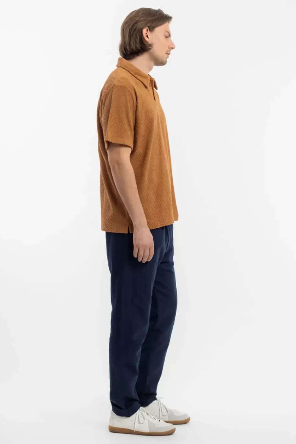 Frottee Polo Bio Baumwolle - Karamell