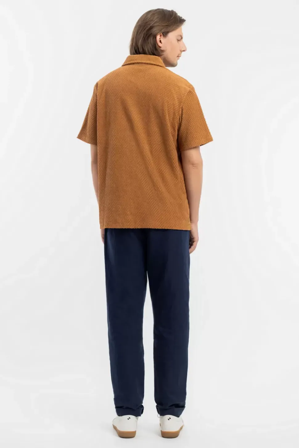 Frottee Polo Bio Baumwolle - Karamell