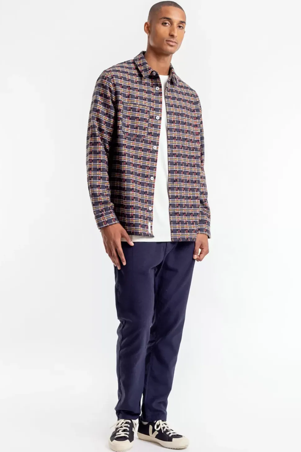 Gemustertes Overshirt Aus Bio-Baumwolle