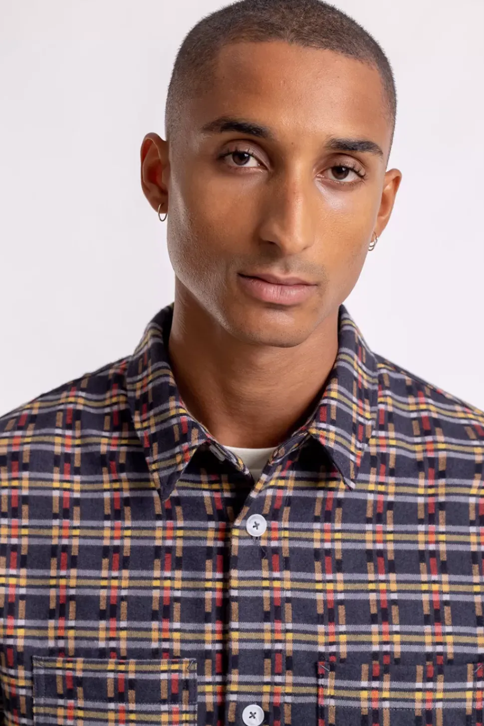 Gemustertes Overshirt Aus Bio-Baumwolle