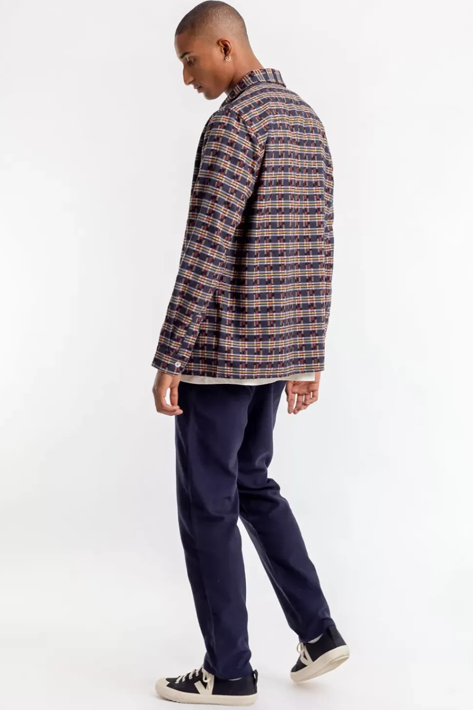 Gemustertes Overshirt Aus Bio-Baumwolle