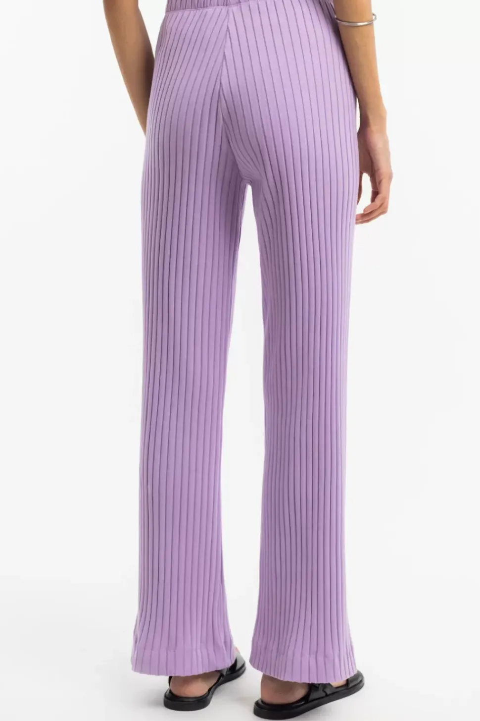 Gerippte Hose Bio Baumwolle - Lavendel