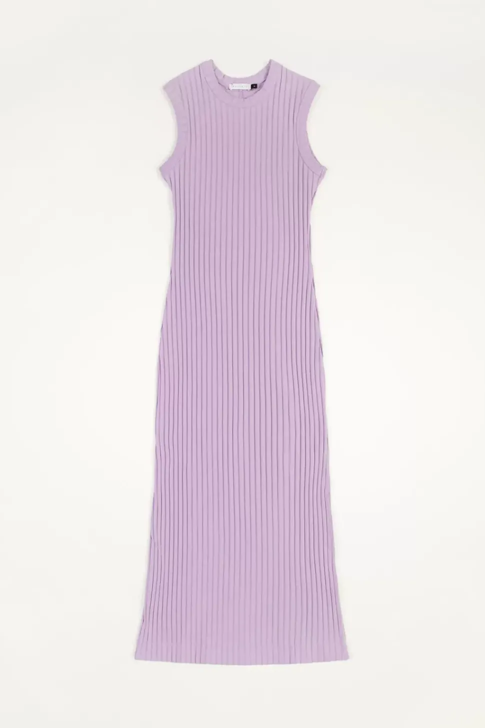 Geripptes Kleid Bio Baumwolle - Lavendel