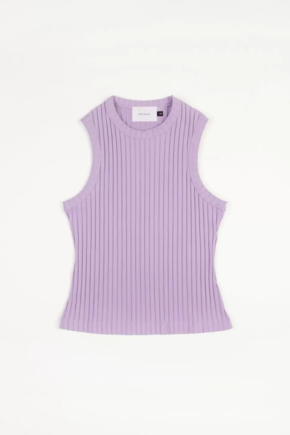Geripptes Singlet Bio Baumwolle - Lavendel