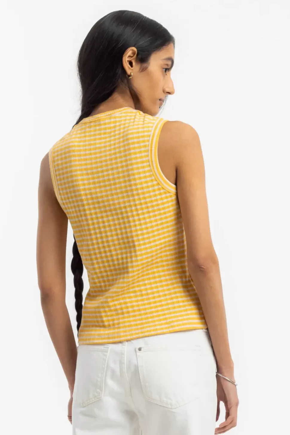 Geripptes Singlet Bio Baumwolle - Gestreift