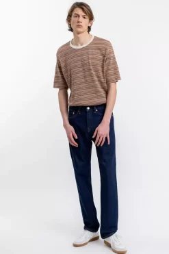 Gestreiftes T-Shirt Braun