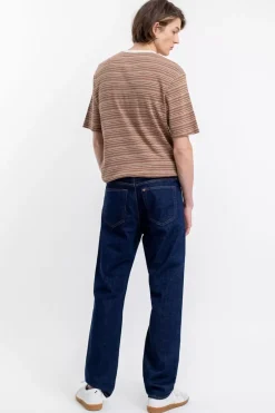 Gestreiftes T-Shirt Braun