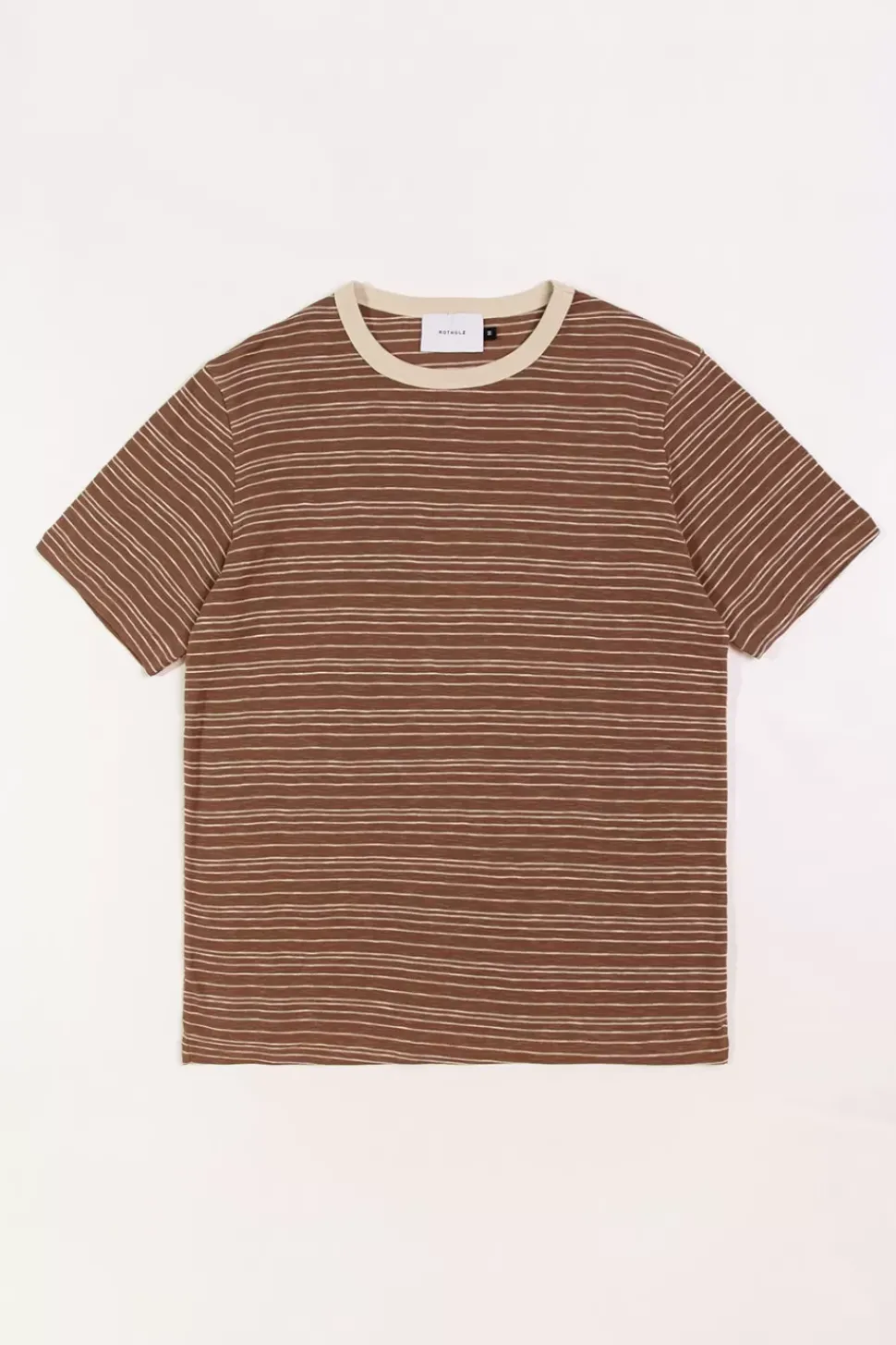 Gestreiftes T-Shirt Braun