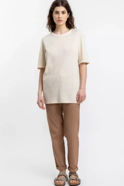 Gestreiftes T-Shirt Creme