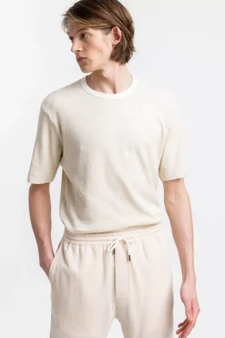 Gestreiftes T-Shirt Creme