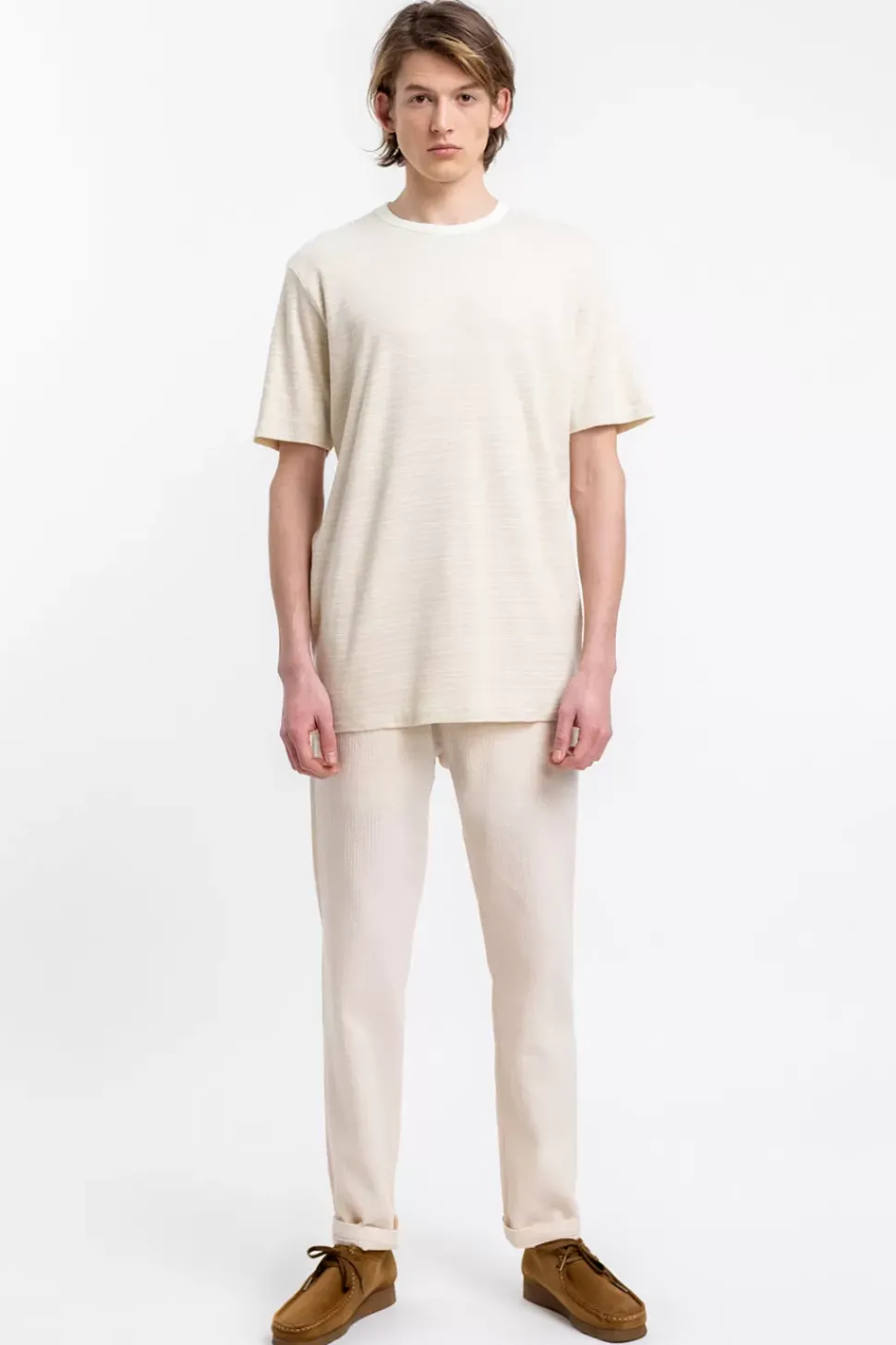 Gestreiftes T-Shirt Creme