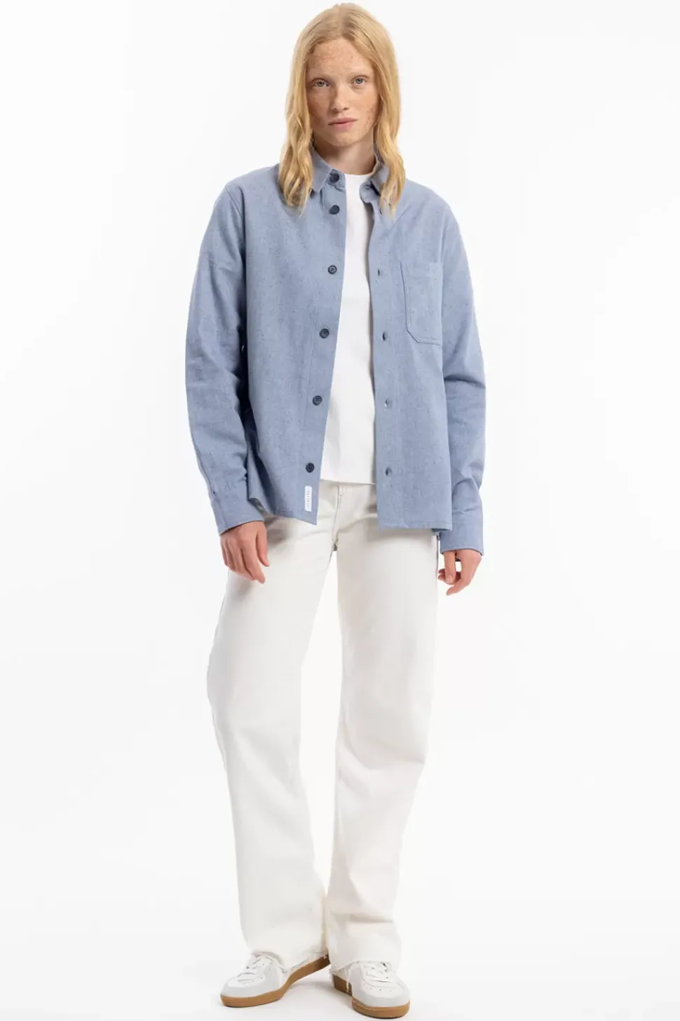 Hemd Bio Baumwolle - Denim Blau