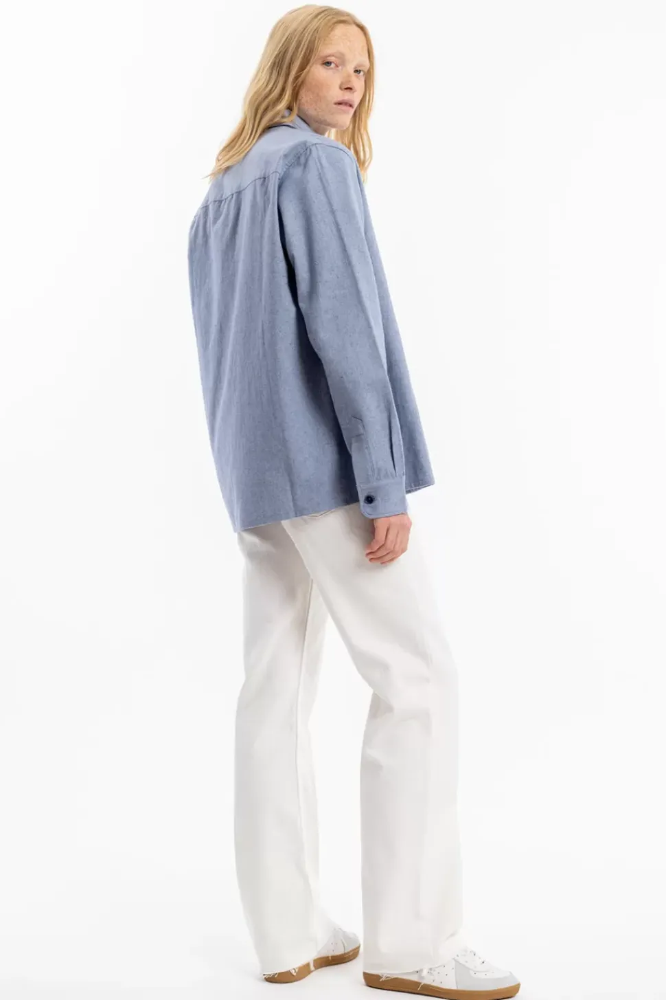 Hemd Bio Baumwolle - Denim Blau